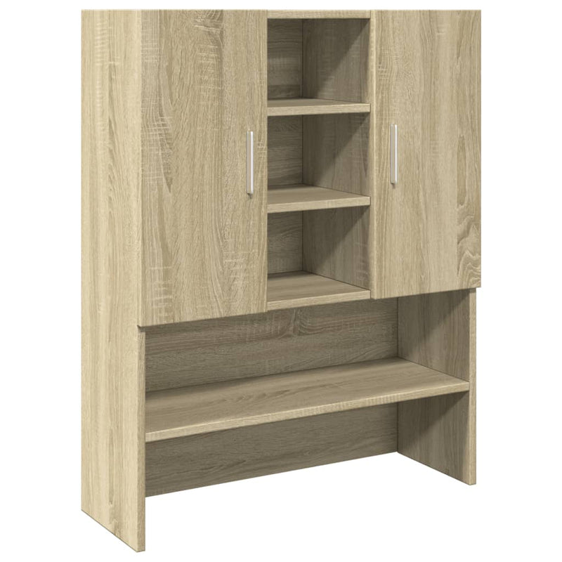 Load image into Gallery viewer, Vidaxl wasmachinekast 70,5x24x90 cm sonoma eikenkleurig