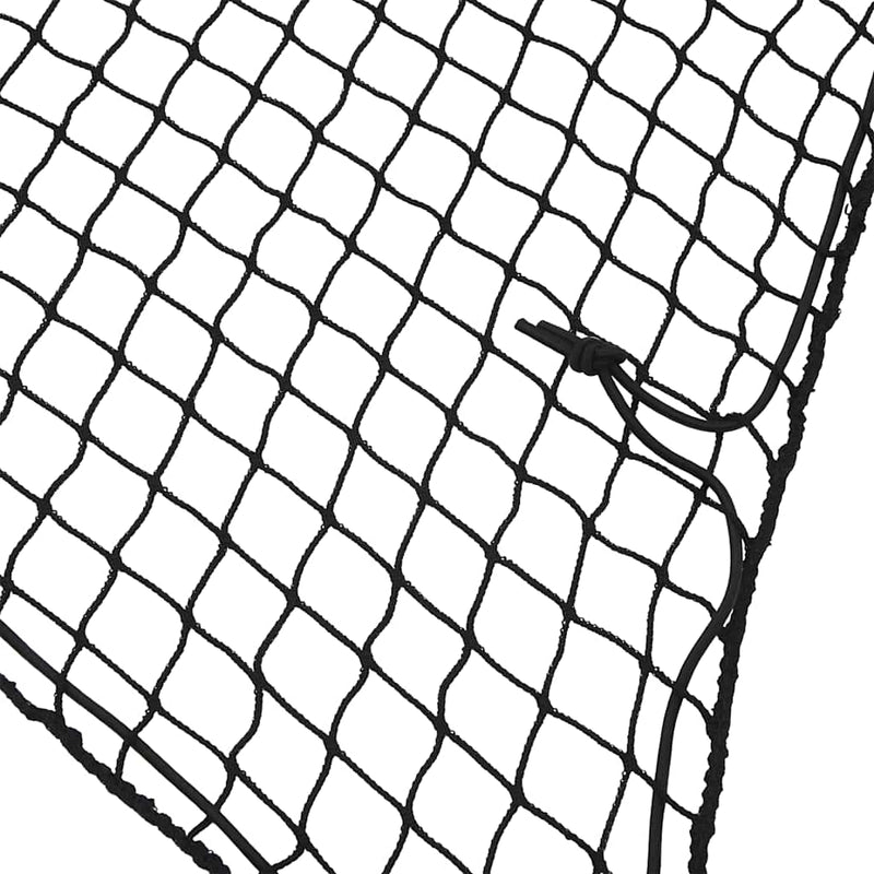 Chargez l'image dans la visionneuse de la galerie, Vidaxl aanhangwagennet elastisch touw 2,1x1,25 m polypropeen zwart