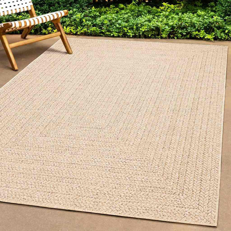 ギャラリービューアに画像をロードする, Vidaxl vloerkleed zizur beige binnen en buiten 100x200 cm jute look