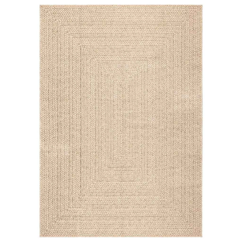 ギャラリービューアに画像をロードする, Vidaxl vloerkleed zizur beige binnen en buiten 200x290 cm jute look