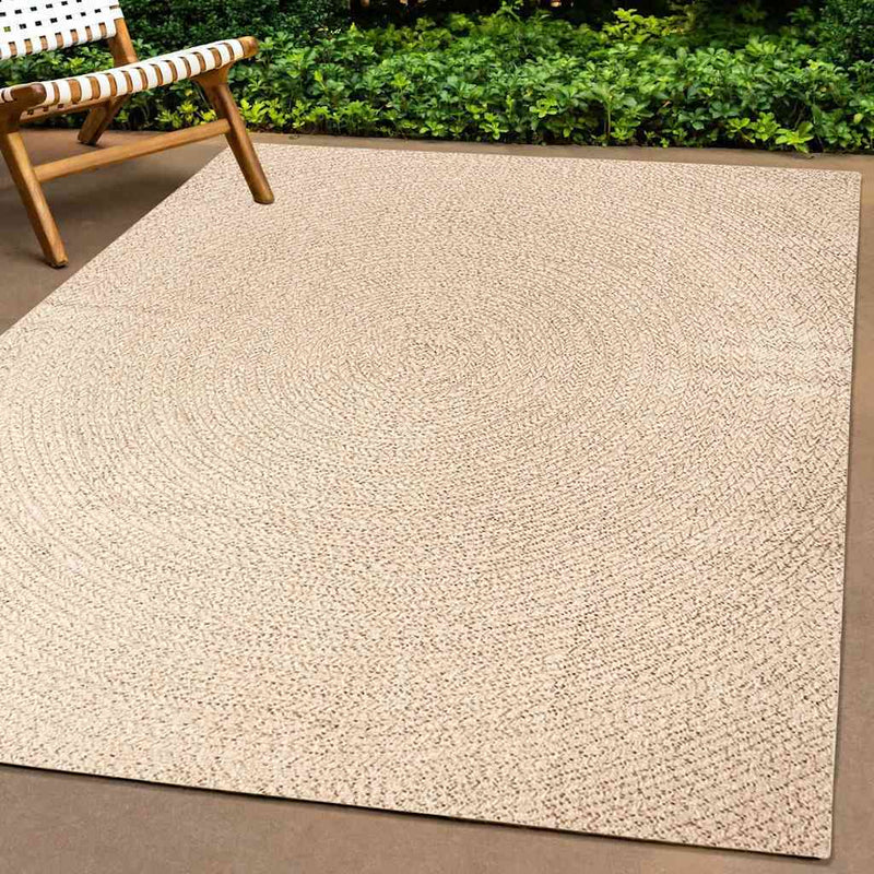 Afbeelding laden in galerijviewer, Vidaxl vloerkleed zizur beige binnen en buiten 240x340 cm jute look