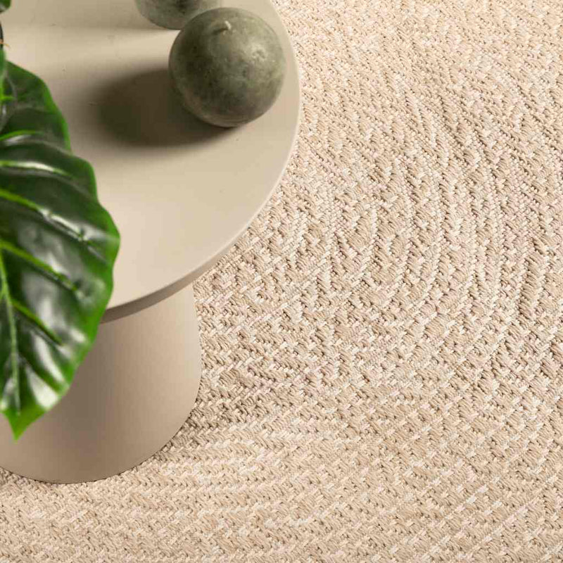 ギャラリービューアに画像をロードする, Vidaxl vloerkleed zizur beige binnen en buiten ø 160 cm jute look