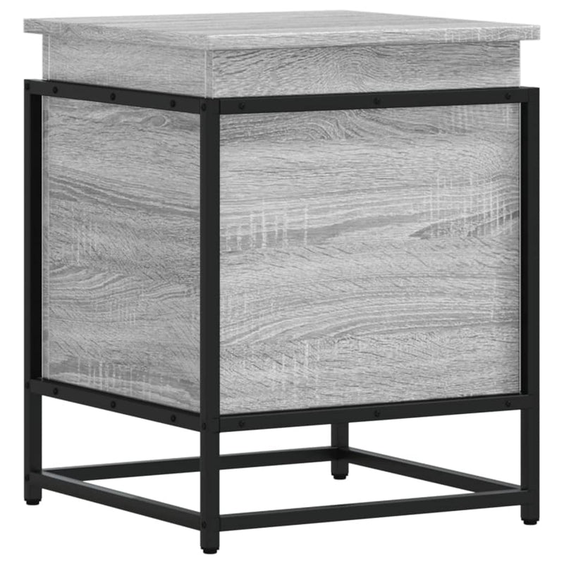 Load image into Gallery viewer, Vidaxl opbergbox met deksel 40x40x51,5 cm bewerkt hout grijs sonoma