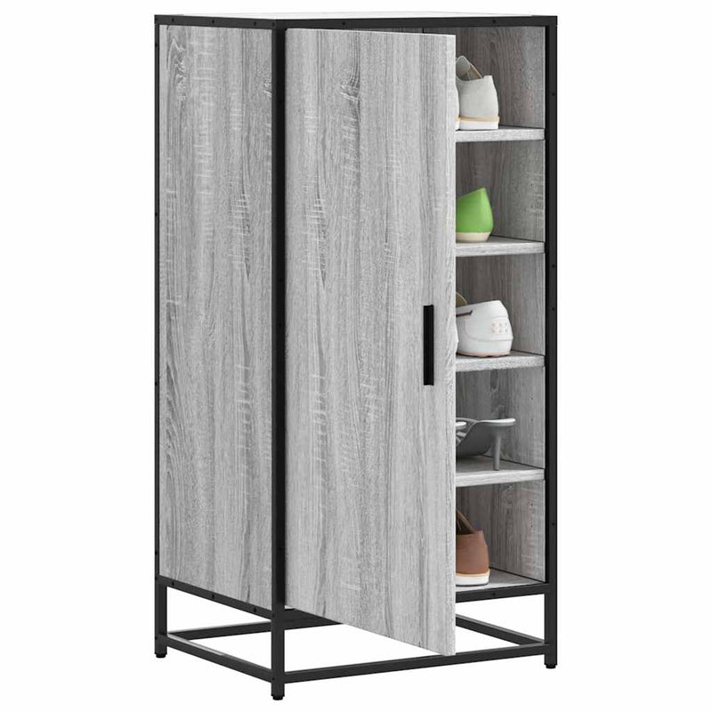 ギャラリービューアに画像をロードする, Vidaxl schoenenrek 48x38x97,5 cm bewerkt hout grijs sonoma eikenkleur