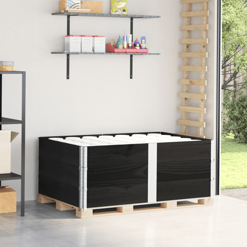Load image into Gallery viewer, VidaXL Palletopzetranden 3 st 150x100 cm massief grenenhout zwart