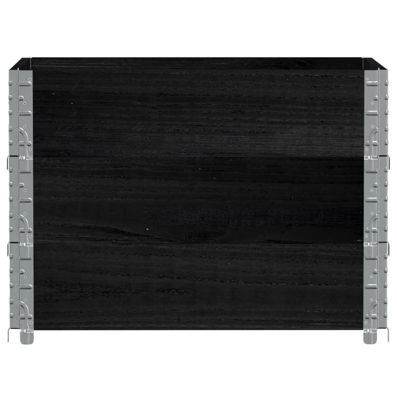 Load image into Gallery viewer, VidaXL Plantenbak 80x60 cm massief grenenhout zwart