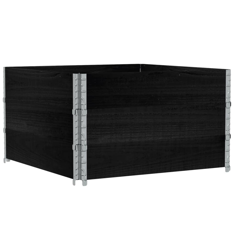 Load image into Gallery viewer, VidaXL Plantenbak 100x100 cm massief grenenhout zwart