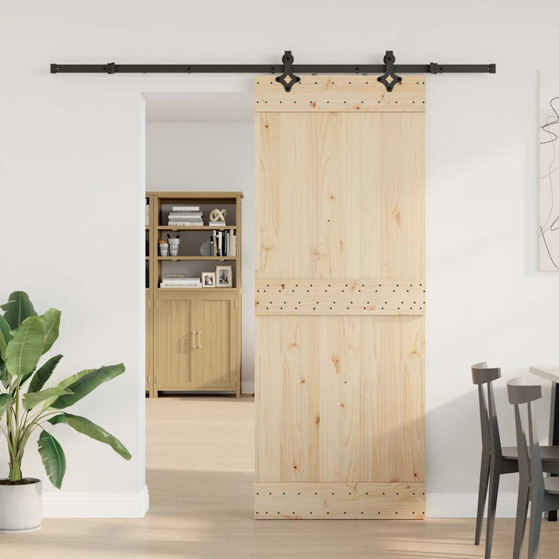 Load image into Gallery viewer, Vidaxl doos met onderdelen voor schuifdeur 213,5 cm staal zwart