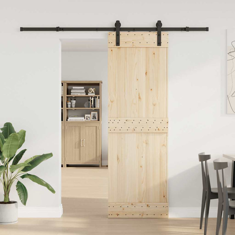 Load image into Gallery viewer, Vidaxl doos met onderdelen voor schuifdeur 213,5 cm staal zwart
