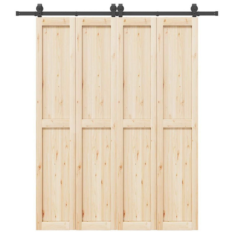 Load image into Gallery viewer, Vidaxl doos met onderdelen voor schuifdeur 200 cm staal zwart