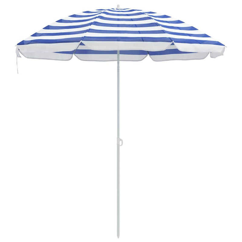 Chargez l'image dans la visionneuse de la galerie, Vidaxl parasol blauw en wit 161 x 161 x 193 cm polyester