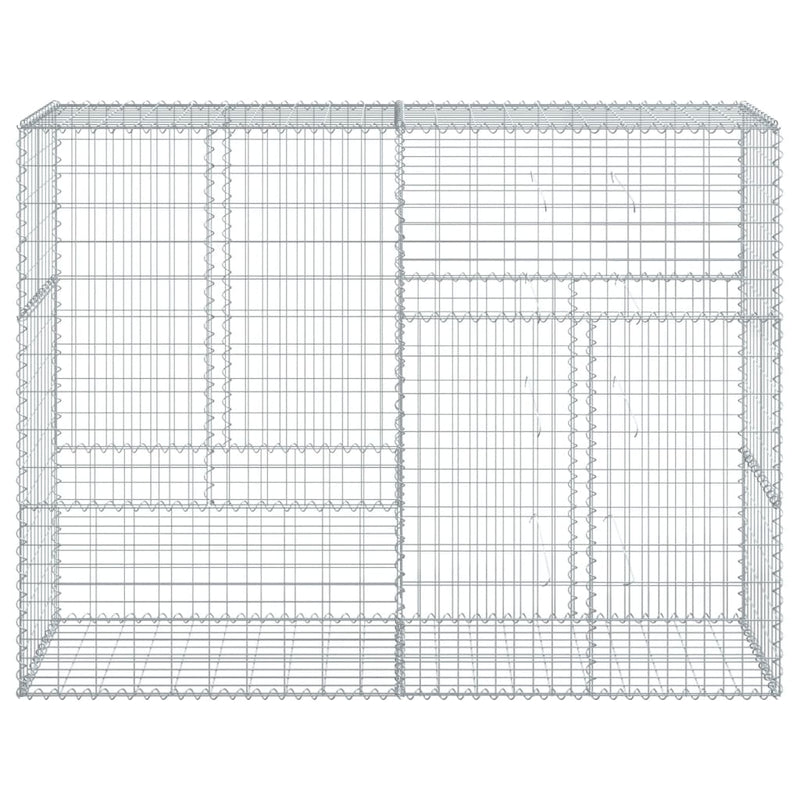 Load image into Gallery viewer, VidaXL Schanskorf 200x50x150 cm gegalvaniseerd ijzer zilverkleurig