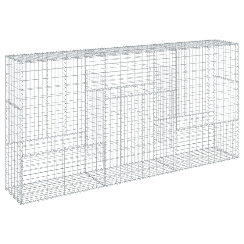 Load image into Gallery viewer, VidaXL Schanskorf 300x50x150 cm gegalvaniseerd ijzer zilverkleurig