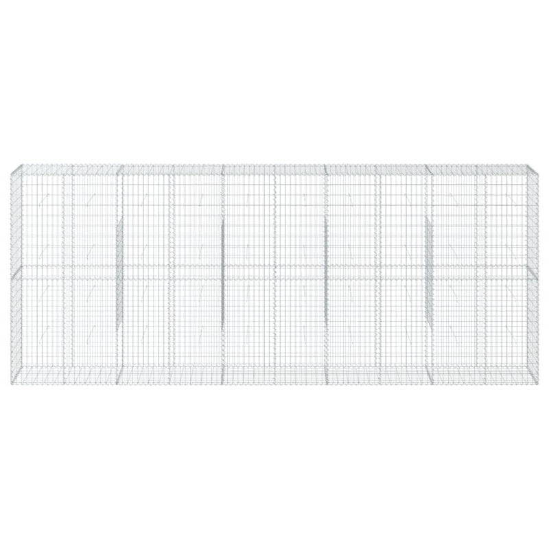 Load image into Gallery viewer, VidaXL Schanskorf 500x50x200 cm gegalvaniseerd ijzer zilverkleurig