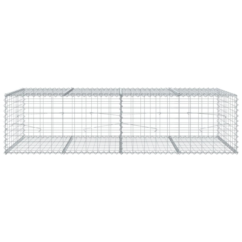Load image into Gallery viewer, Vidaxl schanskorf 200x100x50 cm gegalvaniseerd ijzer zilverkleurig