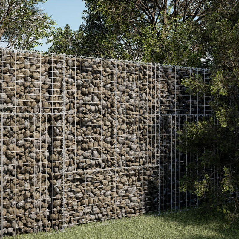 Load image into Gallery viewer, Vidaxl schanskorf 100x100x150 cm gegalvaniseerd ijzer zilverkleurig