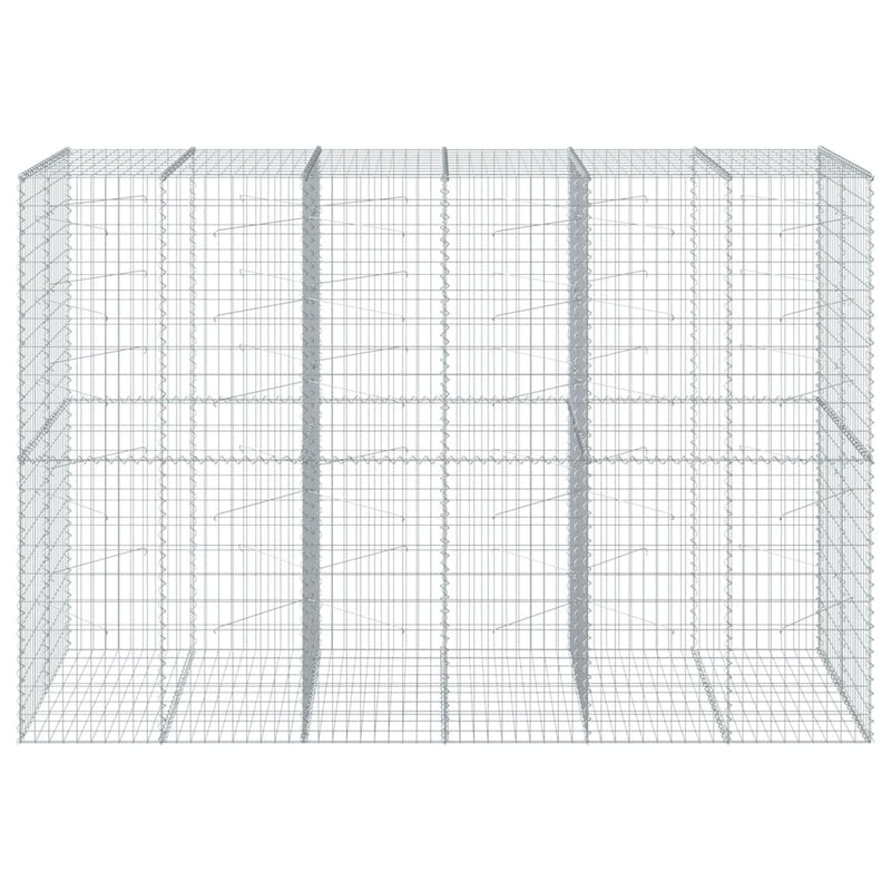 Load image into Gallery viewer, VidaXL Schanskorf 300x100x200 cm gegalvaniseerd ijzer zilverkleurig