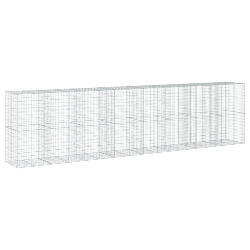 Load image into Gallery viewer, VidaXL Schanskorf 800x100x200 cm gegalvaniseerd ijzer zilverkleurig