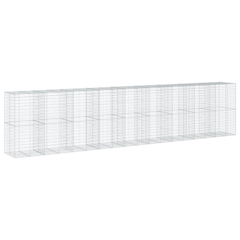 Load image into Gallery viewer, VidaXL Schanskorf 900x100x200 cm gegalvaniseerd ijzer zilverkleurig