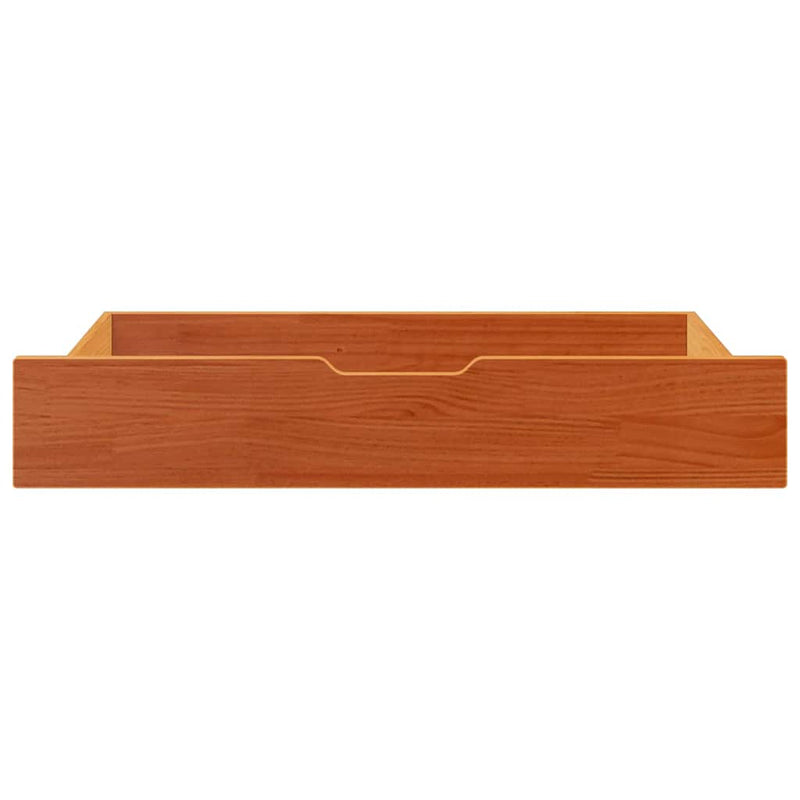 Load image into Gallery viewer, Vidaxl bedlades 2 st 95x55x17 massief grenenhout wasbruin