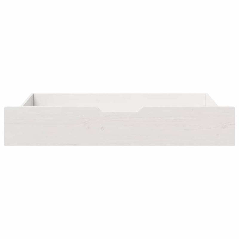 Load image into Gallery viewer, Vidaxl bedlades 2 st 90x55x17 cm massief grenenhout wit