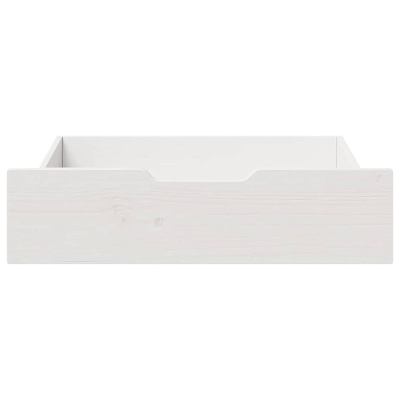 Load image into Gallery viewer, Vidaxl bedlades 2 st 65x55x17 cm massief grenenhout wit