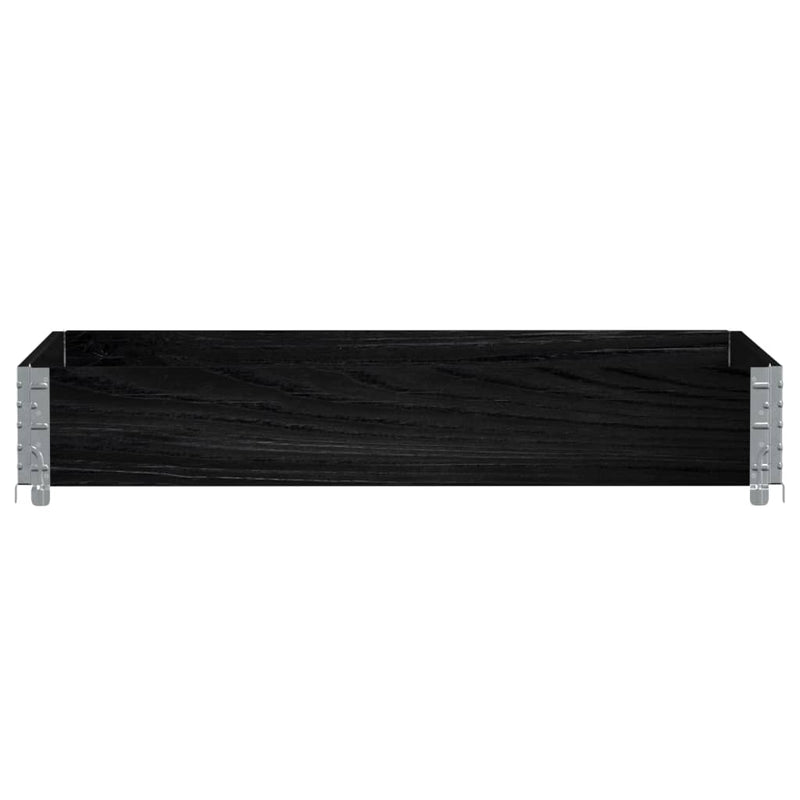 Load image into Gallery viewer, Vidaxl palletopzetrand 120x80 cm massief grenenhout zwart