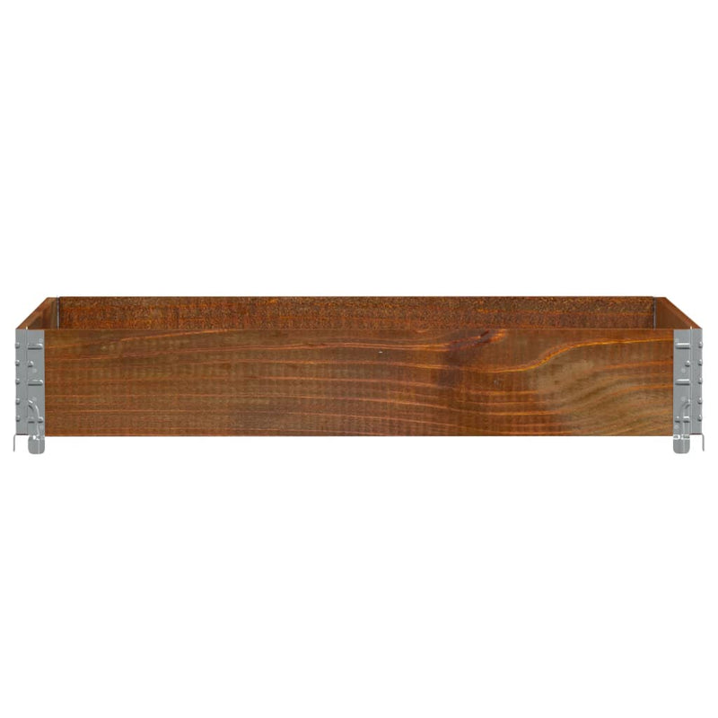 Load image into Gallery viewer, Vidaxl palletopzetrand 120x80 cm massief grenenhout bruin