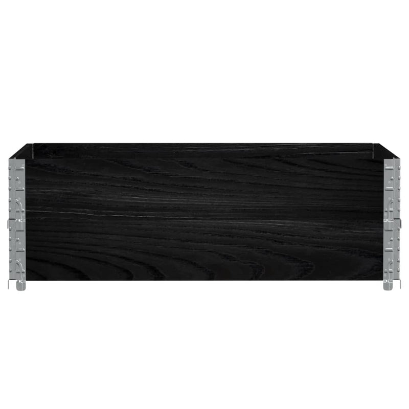 Load image into Gallery viewer, Vidaxl palletopzetranden 2 st 120x80 cm massief grenenhout zwart