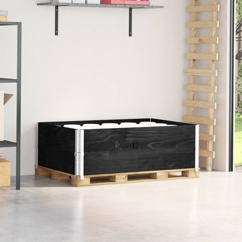 Load image into Gallery viewer, Vidaxl palletopzetranden 2 st 120x80 cm massief grenenhout zwart