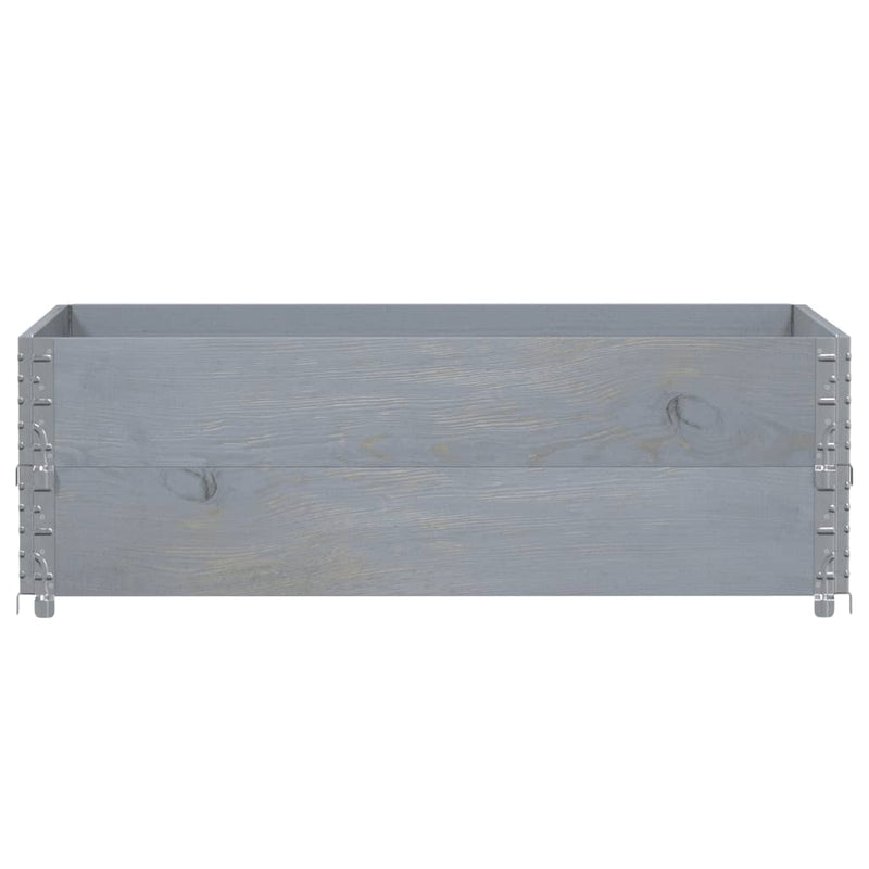 Load image into Gallery viewer, Vidaxl palletopzetranden 2 st 120x80 cm massief grenenhout grijs