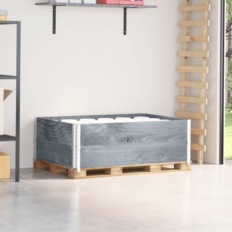 Load image into Gallery viewer, Vidaxl palletopzetranden 2 st 120x80 cm massief grenenhout grijs