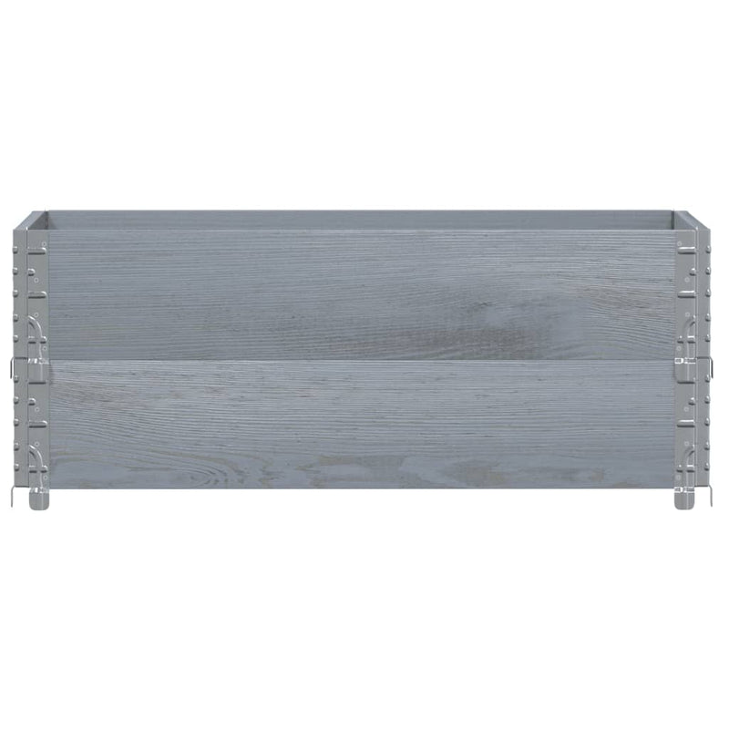 Load image into Gallery viewer, Vidaxl palletopzetranden 2 st 100x50 cm massief grenenhout grijs