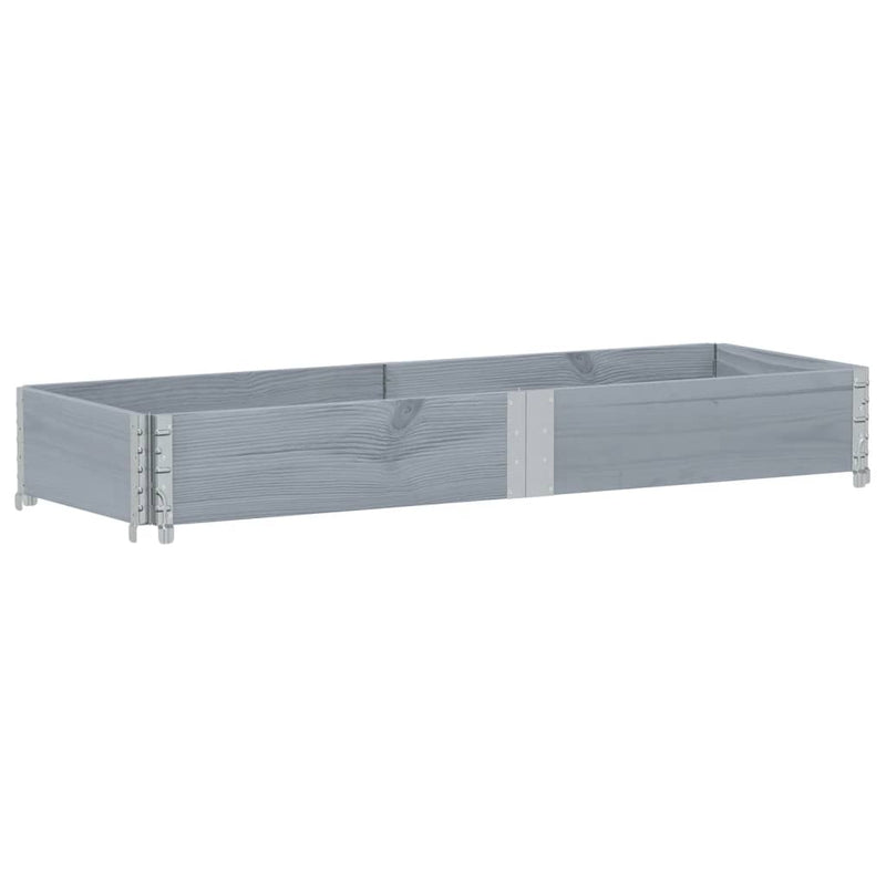 Load image into Gallery viewer, Vidaxl palletopzetrand 150x50 cm massief grenenhout grijs
