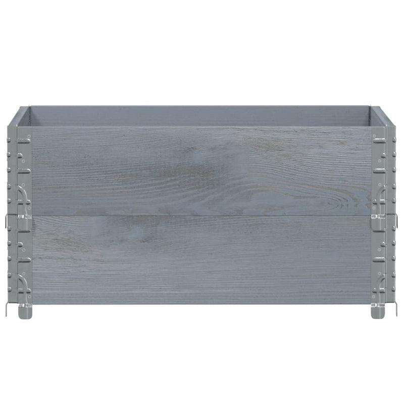 Load image into Gallery viewer, Vidaxl plantenbak 80x60 cm massief grenenhout grijs