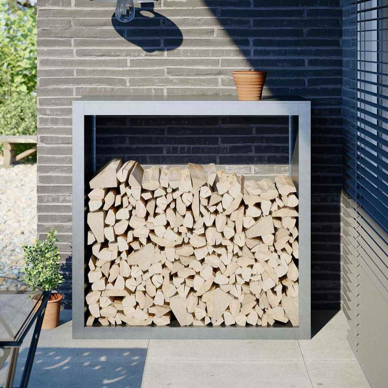 Load image into Gallery viewer, Vidaxl haardhoutrek 100x40x100 cm gegalvaniseerd staal