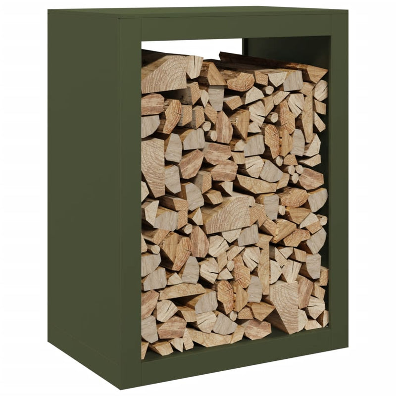 Load image into Gallery viewer, Vidaxl haardhoutrek 60x40x80 cm staal groen