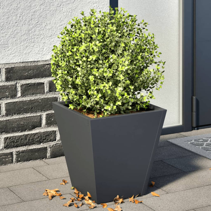 Load image into Gallery viewer, Vidaxl plantenbakken 2 st 30x30x30 cm staal antracietkleurig