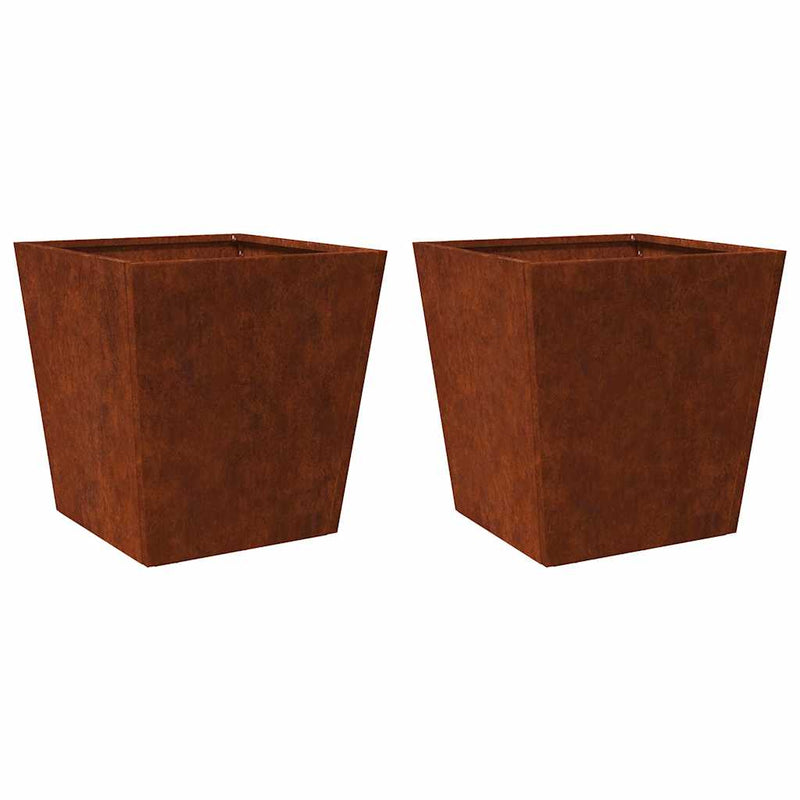 Load image into Gallery viewer, Vidaxl plantenbakken 2 st 50x50x50 cm weervast staal