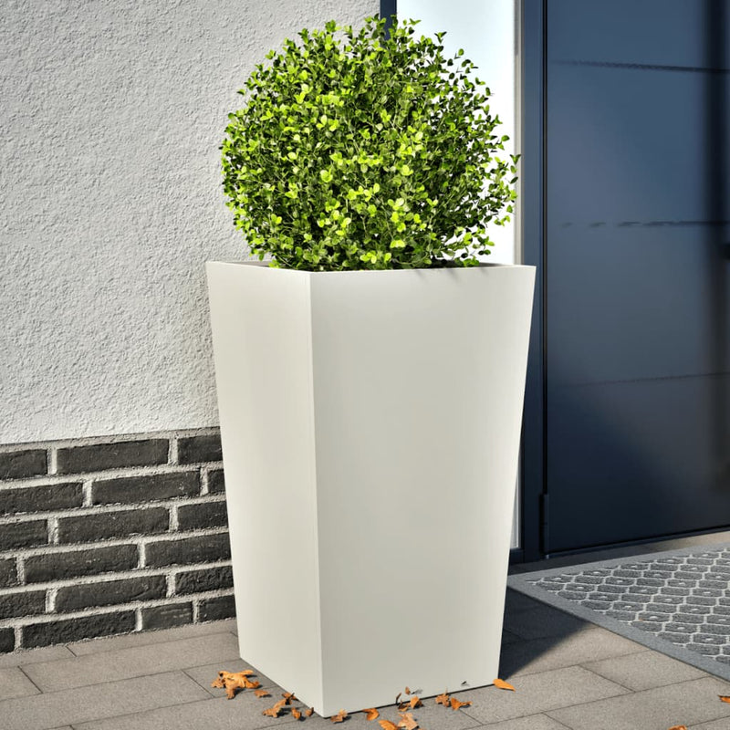Load image into Gallery viewer, Vidaxl plantenbakken 2 st 45x45x75 cm staal wit