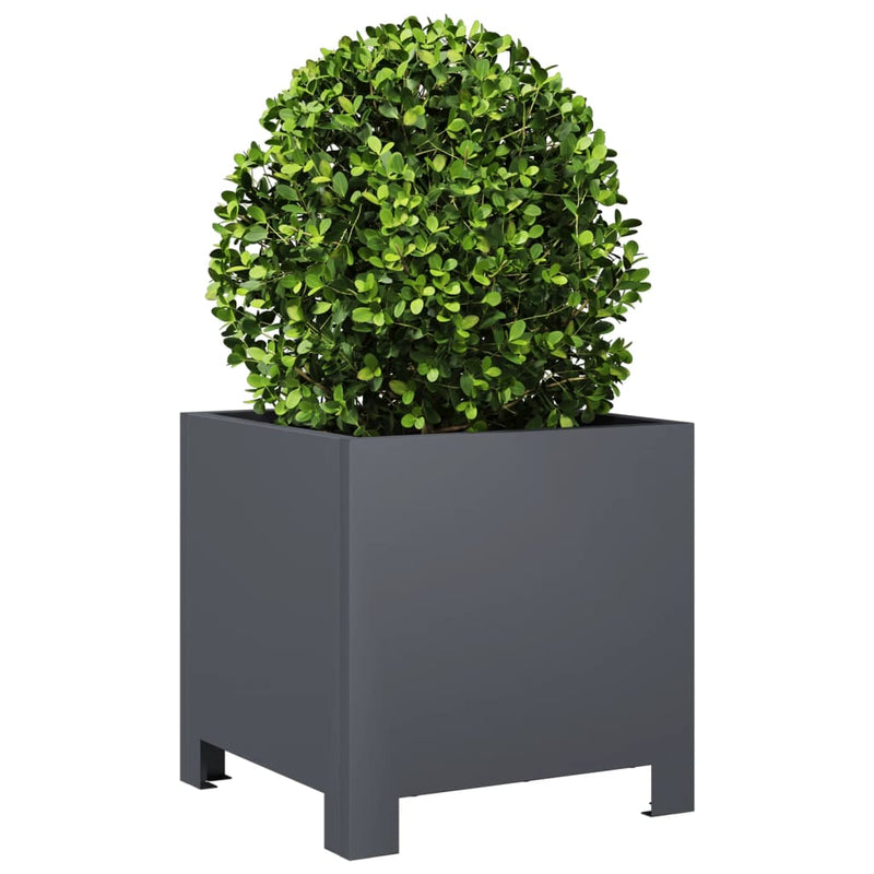 Load image into Gallery viewer, Vidaxl plantenbak 30x30x30 cm staal antracietkleurig