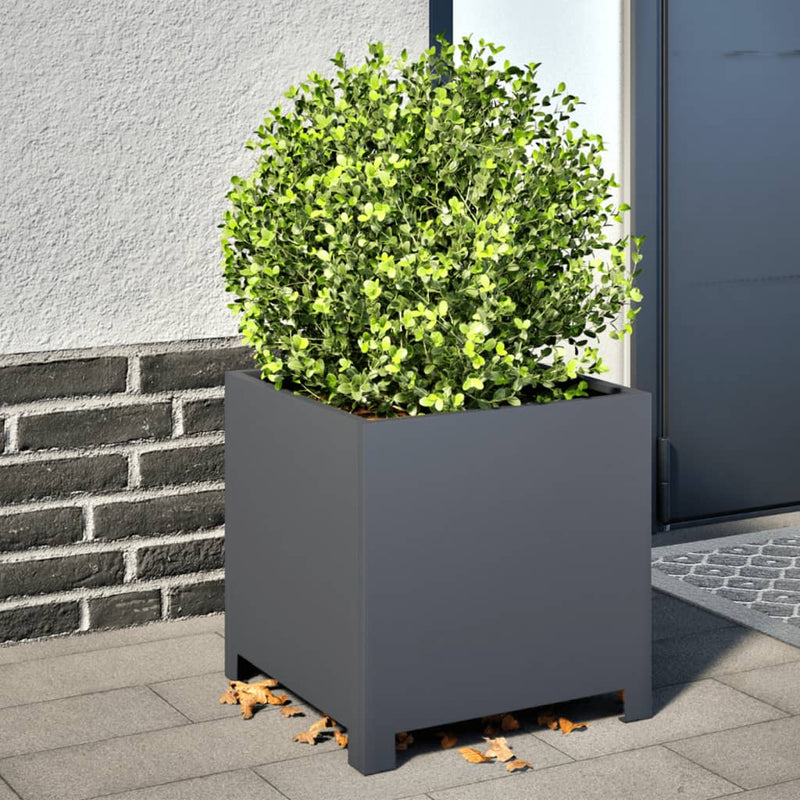Load image into Gallery viewer, Vidaxl plantenbakken 2 st 40x40x40 cm staal antracietkleurig
