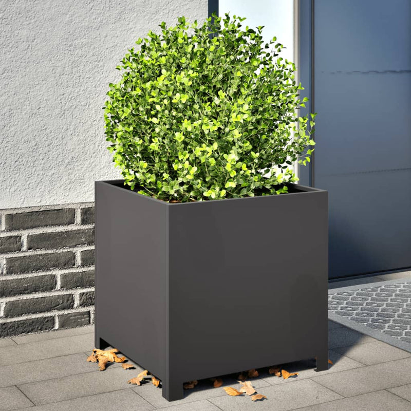 Load image into Gallery viewer, Vidaxl plantenbak 50x50x50 cm staal zwart