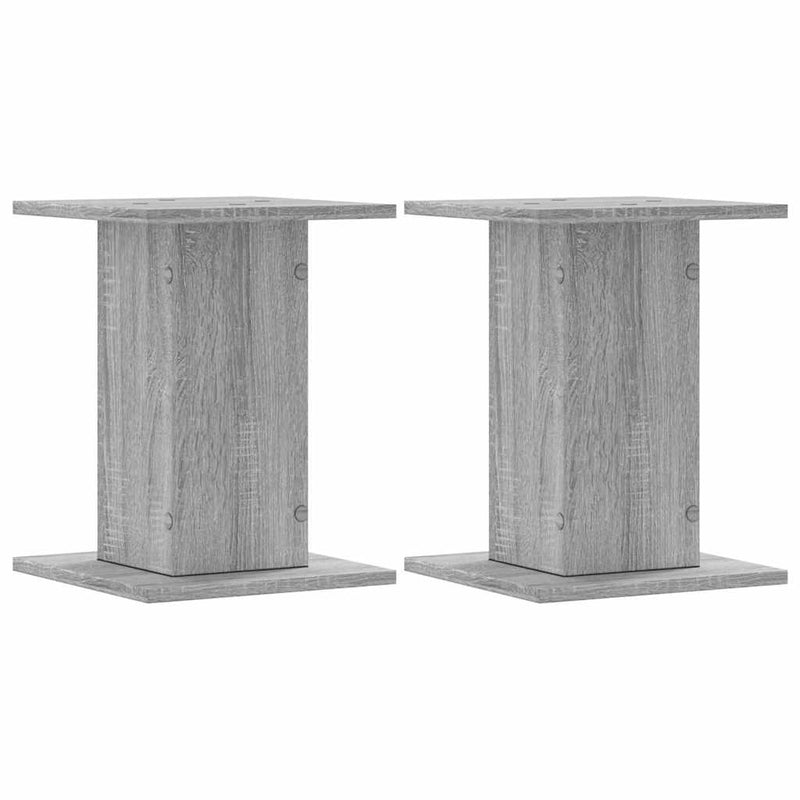 Load image into Gallery viewer, Vidaxl speakerstandaards 2 st 30x30x40 cm bewerkt hout grijs sonoma