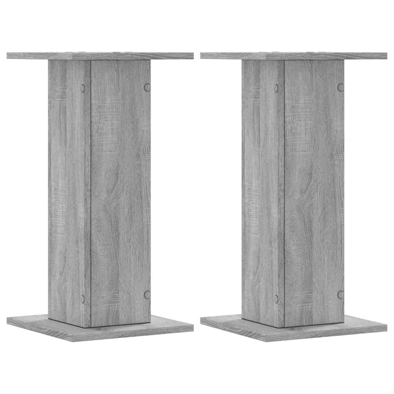 Load image into Gallery viewer, Vidaxl speakerstandaards 2 st 30x30x60 cm bewerkt hout grijs sonoma