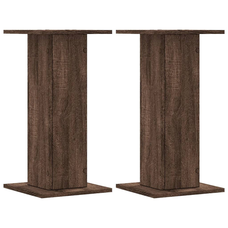 Load image into Gallery viewer, VidaXL Speakerstandaards 2 st 30x30x60 cm bewerkt hout bruin eiken