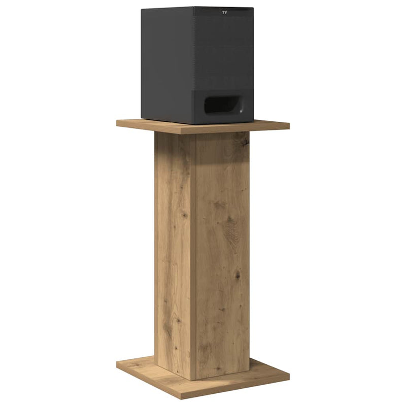 Load image into Gallery viewer, Vidaxl speakerstandaards 2 st 30x30x60 cm hout artisanaal eikenkleurig