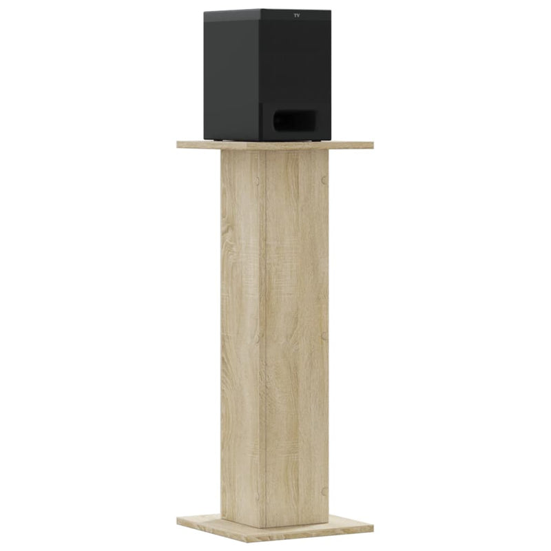 Load image into Gallery viewer, Vidaxl speakerstandaards 2 st 30x30x80 cm bewerkt hout sonoma eiken
