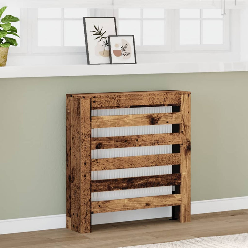 Load image into Gallery viewer, Vidaxl radiatorombouw 78x20x82 cm bewerkt hout oud hout