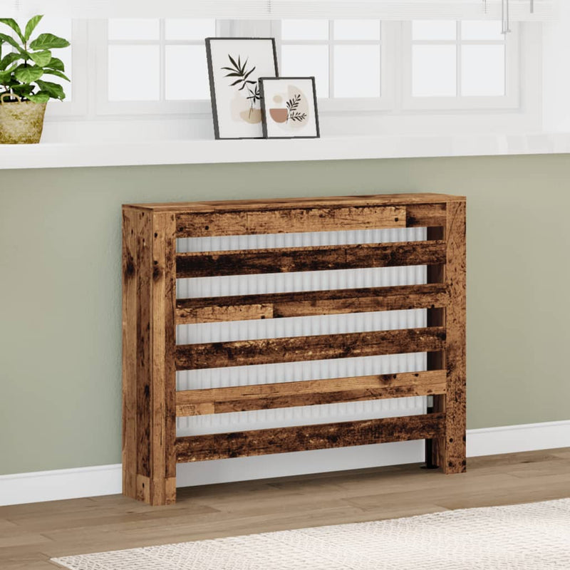 Load image into Gallery viewer, Vidaxl radiatorombouw 104x20x82 cm bewerkt hout oud hout